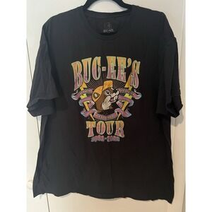 Buc-ee's Bucees Gas Station Beaver Believer Tour 1982-2022 T-Shirt Adult 2x Blk